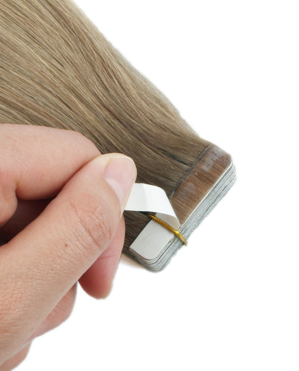 14 inch Tape In Hair Extensions Highlights #8/60 Real 100% Human Remy Hair